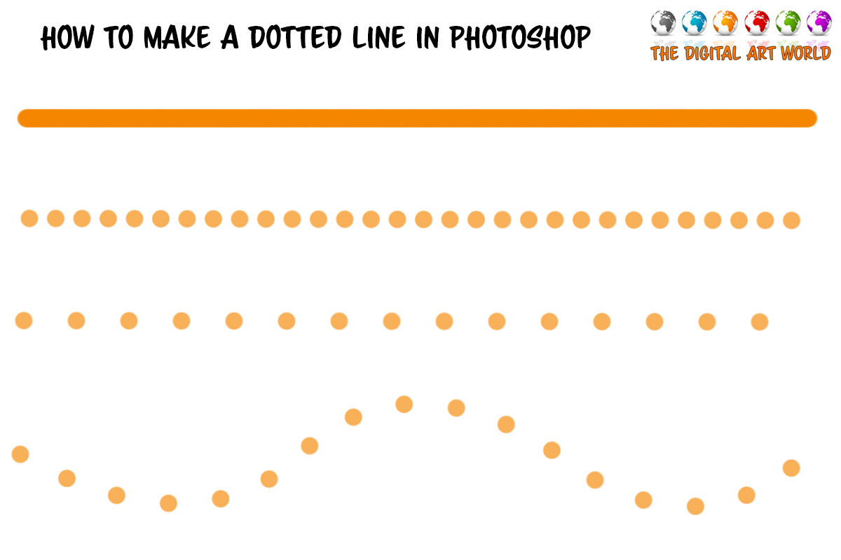How to make a dotted line in Photoshop