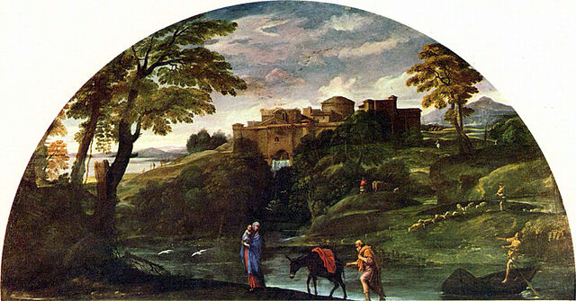 Flight into Egypt - Annibale Carracci