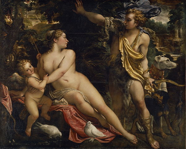 Venus_Adonis_Cupido Carracci